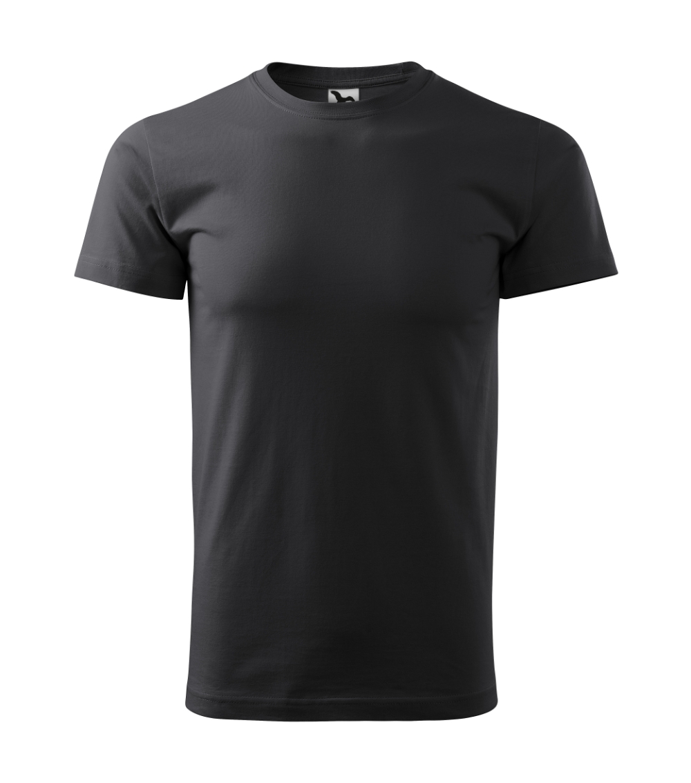 Unisex marškinėliai MALFINI Heavy New 137 Ebony gray, 200g/m2