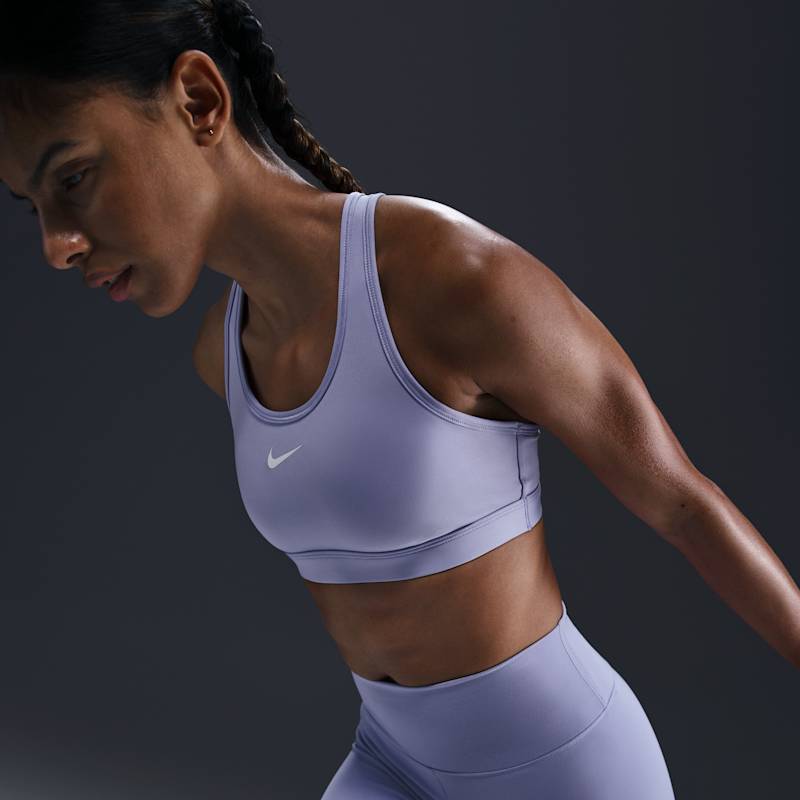 Nike Swoosh - Dydis L (DX6821-533 Sportinės liemenėlės)