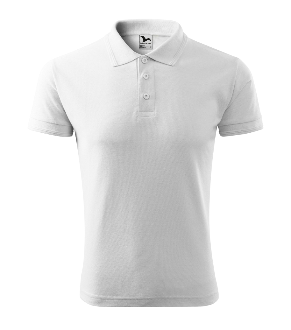 Marškinėliai Polo Pique Vyriški white