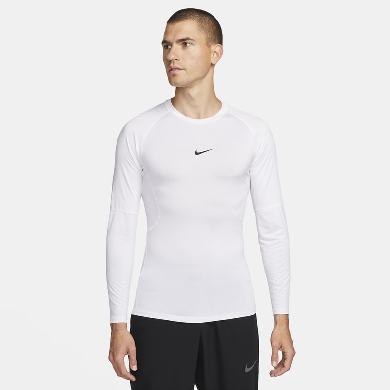 Nike Pro Dri-FIT Tight Long-Sleeve Fitness Top - Dydis S (FB7919-100 Marškinėliai)