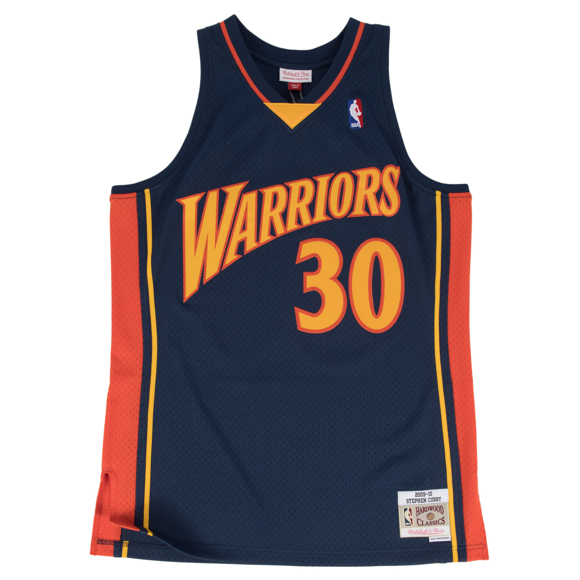 Mitchell & Ness NBA Swingman Jersey Golden State Warriors Road 2009-10 Stephen Curry - Dydis XXL (SMJYGS18170-GSWNAVY09SCU Marškinėliai)