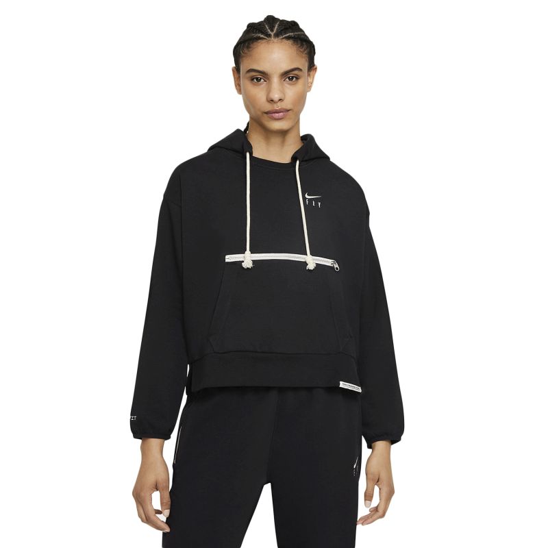Nike Wmns Dri-FIT Swoosh Fly Standard Issue Basketball Hoodie džemperis - Dydis S (DA6483-010 Džemperiai)