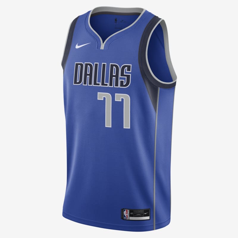 Nike NBA Dallas Mavericks Swingman Jersey Icon 2020 Luka Doncic - Dydis XXL (CW3662-489 Marškinėliai)