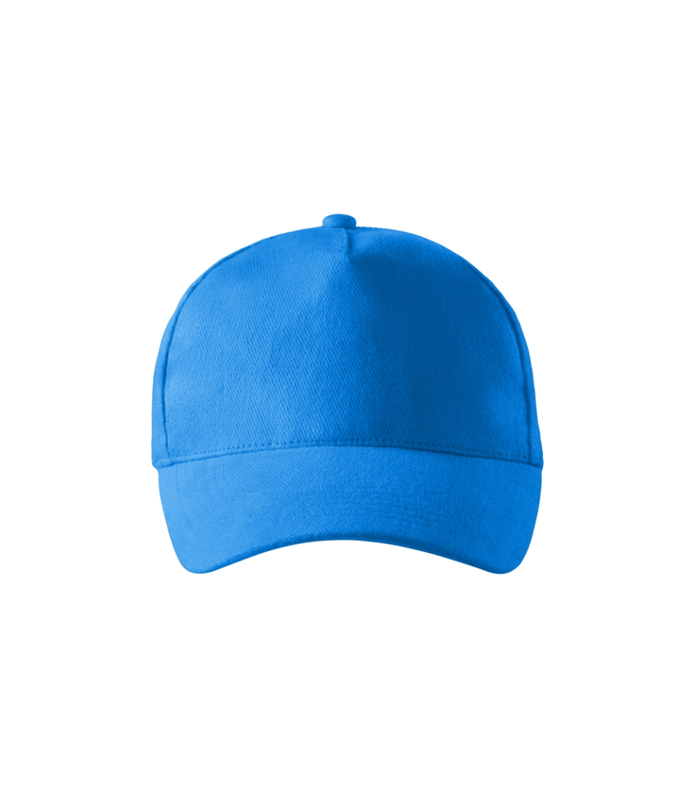 Kepurė su snapeliu MALFINI 5P 307 Unisex, Snorkel blue 340g/m2