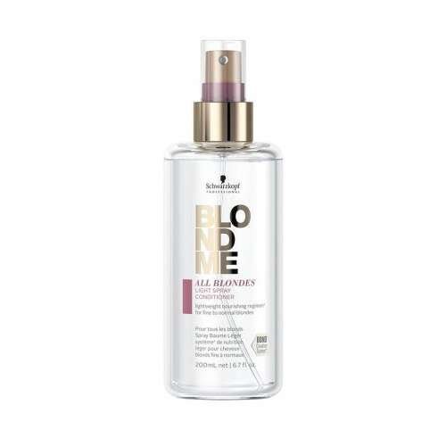 Lengvas purškiamas kondicionierius šviesintiems, ploniems ir normaliems plaukams Schwarzkopf Professional Blond Me All Blondes Light Spray Conditioner 200ml