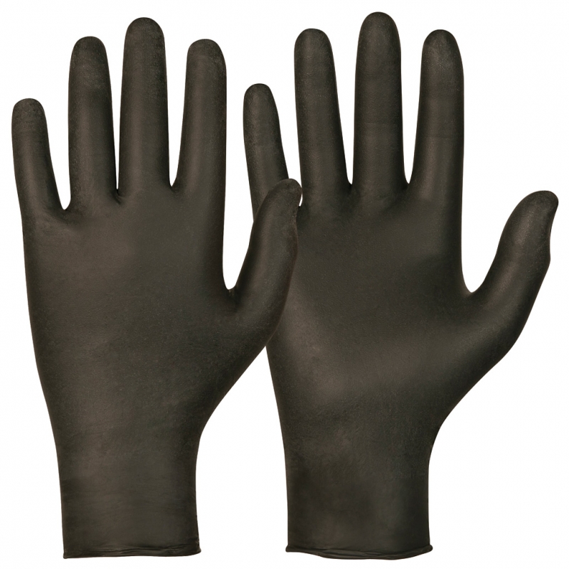 Vienkartinės nitrilinės pirštinės Gloves Pro juodos, 100vnt.