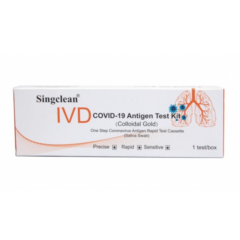 SINGCLEAN greitasis COVID-19 antigenų testas iš seilių 1 vnt.