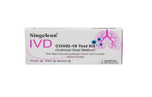 COVID-19 greitasis testas antigenų Singclean iš nosies landų 1 vnt.