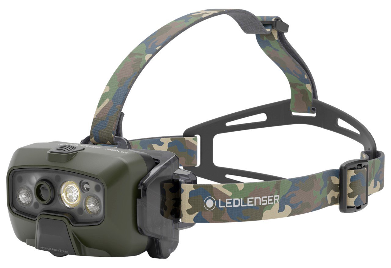 Ledlenser HF8R Core RGB Camouflage - LED žibintas, žalias