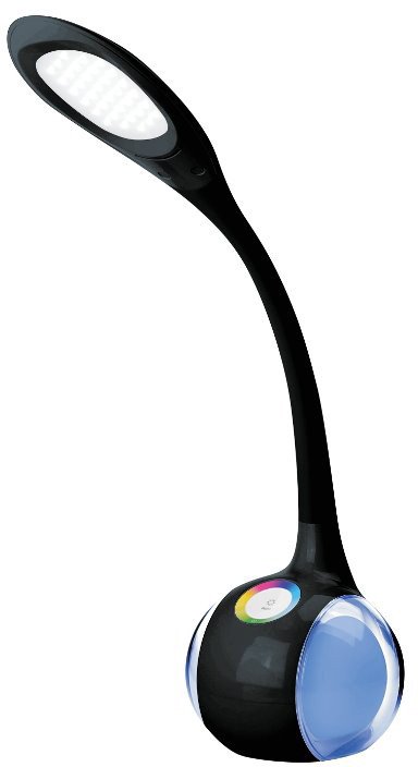 Platinet desk lamp PDL20 7W 2in1, black (43735)