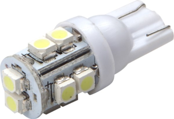 Lemputė automobiliui 12V T10 10SMD 2 vnt Alburnus