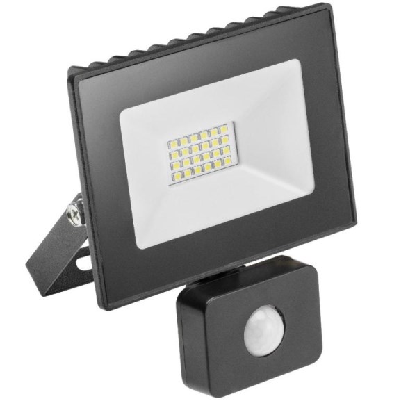 LED lauko šviestuvas su davikliu G-TECH, 50 W, IP65, 4 K, 3500 lm