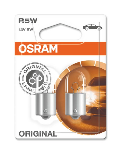 Lemputė automobiliui R5W 12V BA15S Osram 2 vnt