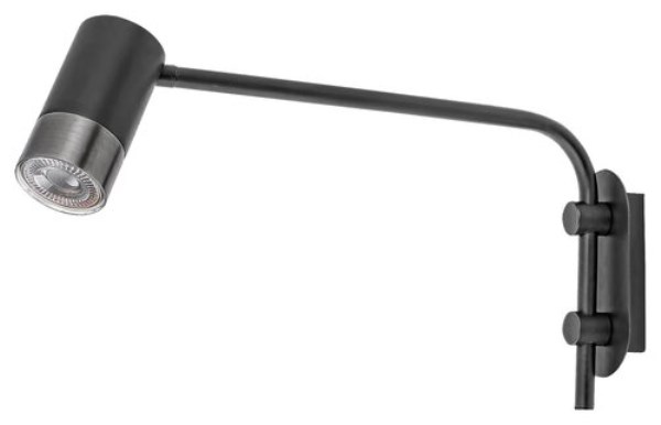 Šviestuvas ZIRCON 1xGU10 380 mm matinis juodas