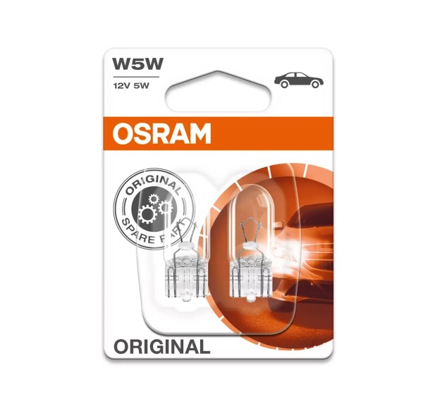 Lemputė automobiliui R5W 12V W2.1x9.5D Osram (2)