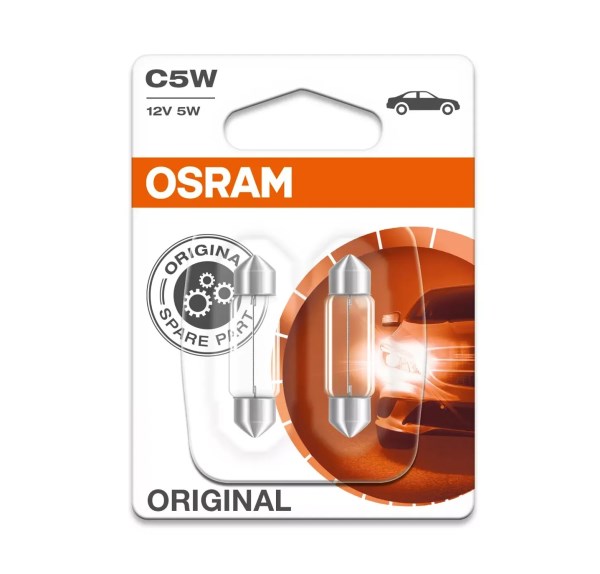 Lemputė automobiliui C5W 12V 5W SV8.5-8 Osram 2 vnt