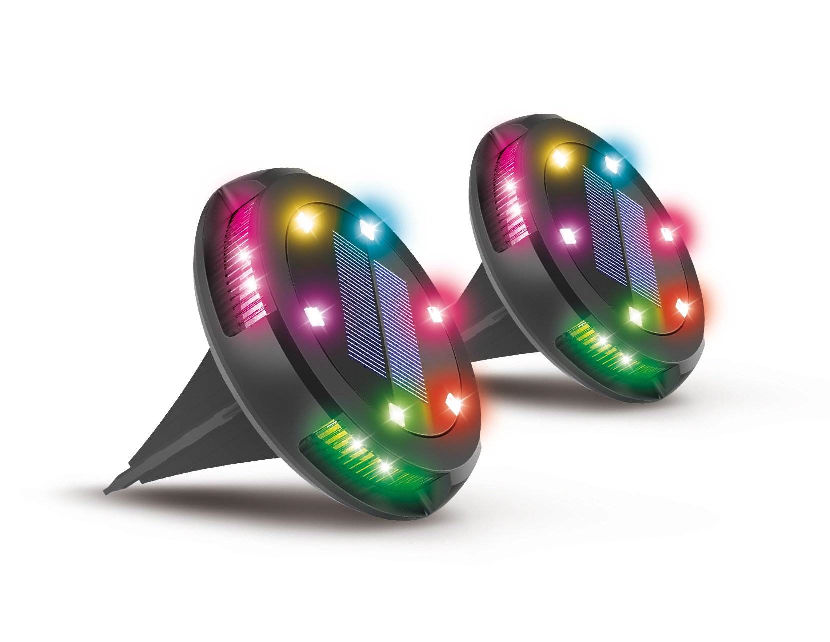 Activejet 2 RGB LED saulės lempų rinkinys Activejet LARIX