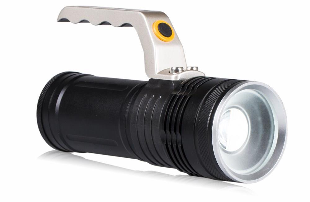 Libox Latarka akumulatorowa Ultra Compact LB0108 NEW Juoda Rankinis žibintuvėlis LED