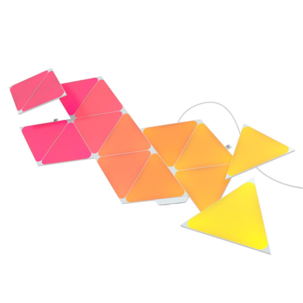 Nanoleaf|Shapes Triangles Starter Kit (15 panels)|1.5 W|16M+ colours|NL47-6002TW-15PK