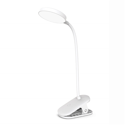 ColorWay LED Table Lamp Flexible and Clip 2 with Built-in Battery | CW-DL10FCB-W|CW-DL10FCB-W