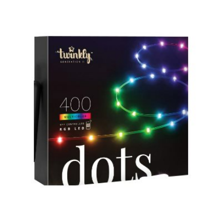 Twinkly Dots Smart LED 400 RGB, 20m, Black wire|Multicolor|TWD400STP-BEU