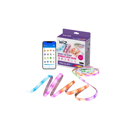 WiZ Smart WiFi RGBIC LED strip, 10m|17.9 W|RGB|8720169077683