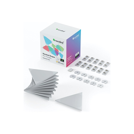 Nanoleaf Shapes Black Mini Triangles Expansion Pack (10 panels)|NL48-1101TW-10PK