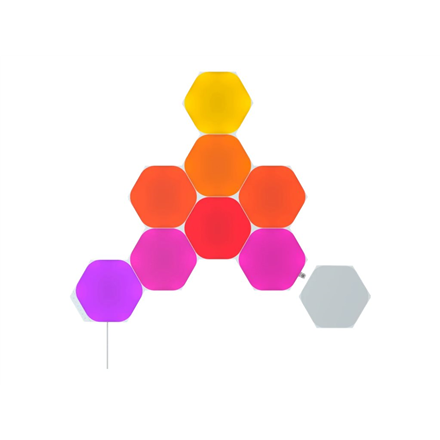 Nanoleaf|Shapes Black Hexagons Starter Kit (9 panels)|42 W|WiFi|NL42-0102HX-9PK