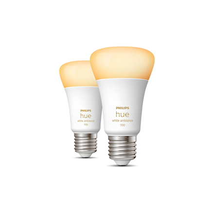 WA 11W A60 E27 2pcs pack | E27 | 11 W | Warm to cool white 2200K-6500K | Bluetooth and Zigbee|8719514291256