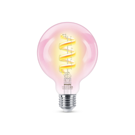Philips Smart WiFi Filament Clear G95 RGB | E27 | 6.3 W | Full colour|8720169165793