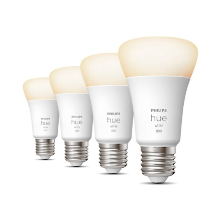 Hue W 9W A60 E27, 4pcs pack | E27 | 9 W | Warm White 2700K | Bluetooth and Zigbee|8719514319141
