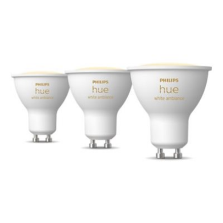Philips Hue Smart Spotlight, 3pcs pack | GU10 | 4.2 W | Warm to cool white light|8720169230095