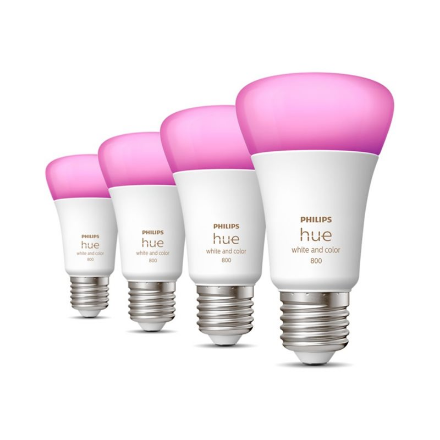 Hue WCA 6.5W A60 E27, 4pcs pack | E27 | 6.5 W | RGBW 2000-6500K | Bluetooth and Zigbee|8719514328402