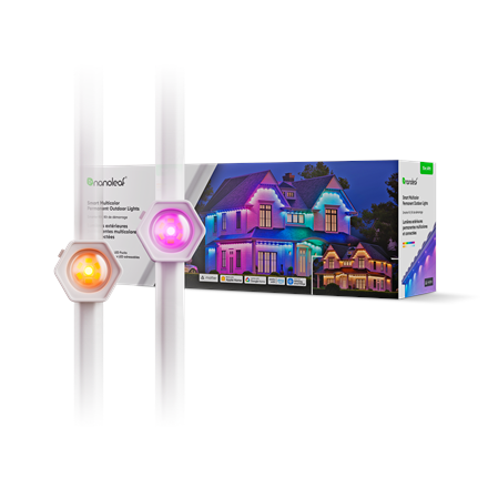 Nanoleaf Smart Multicolor Permanent Outdoor Lights Smarter Kit, 15m|16+ Million Colours|N7401K02-15POL