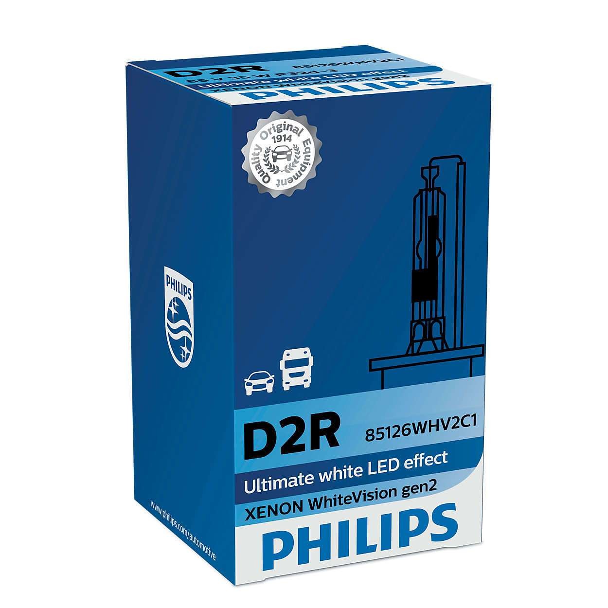 Lemputė PHILIPS D2R Ultimate White LED 85126WHV2C1