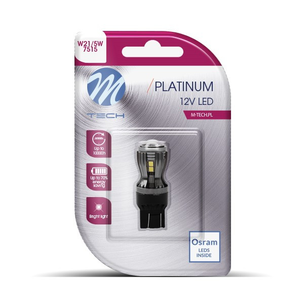 LED lemputė T20 | W21/5W | double CANBUS 12-24V Balta