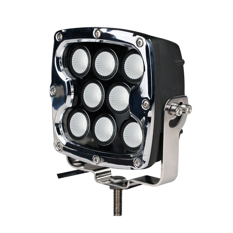 LED papildomas žibintas Chrome, CREE 80W 7" Spot