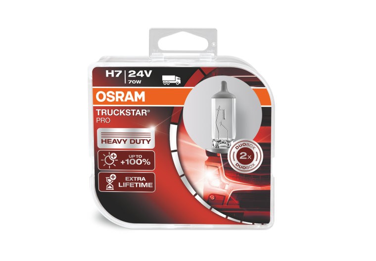 Lemputės H7 24V Osram TRUCKSTAR PRO