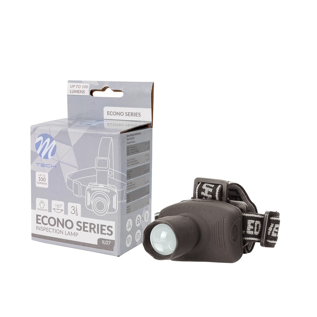 LED žibintas ant galvos  IL07 3xAAA