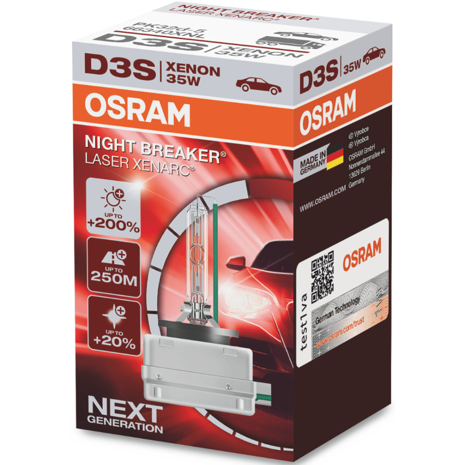 Lemputė Osram D3S XENARC NIGHT BREAKER LASER +200%