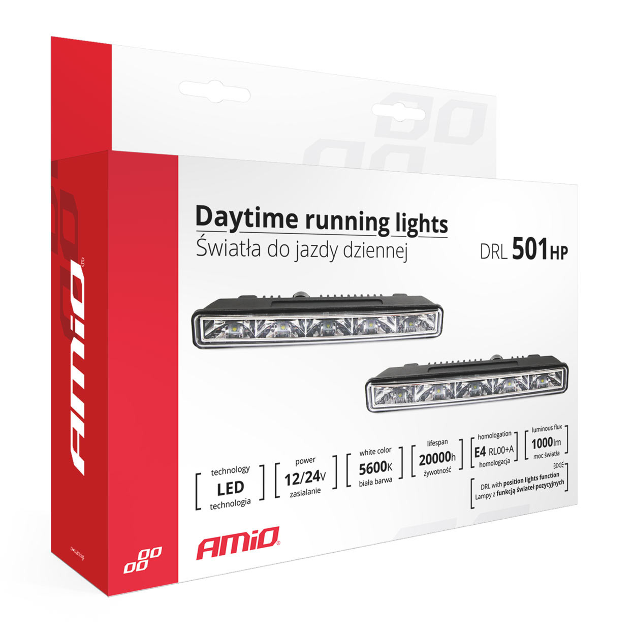 LED dienos šviesos žibintai Amio 501 HP