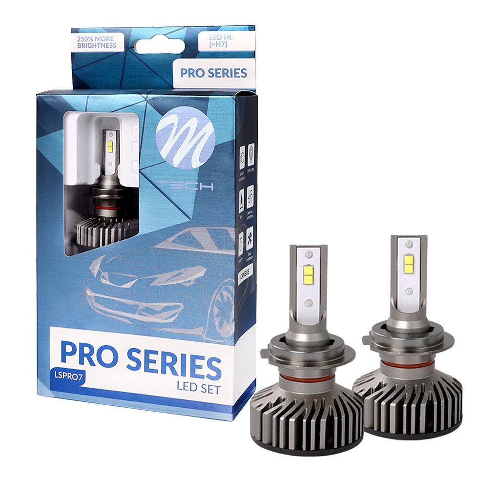 LED lemputės M-TECH Pro H7 +250%
