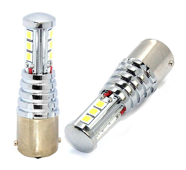 LED lemputė BA15s 27W Balta spalva P21W tinka atbulinės eigos