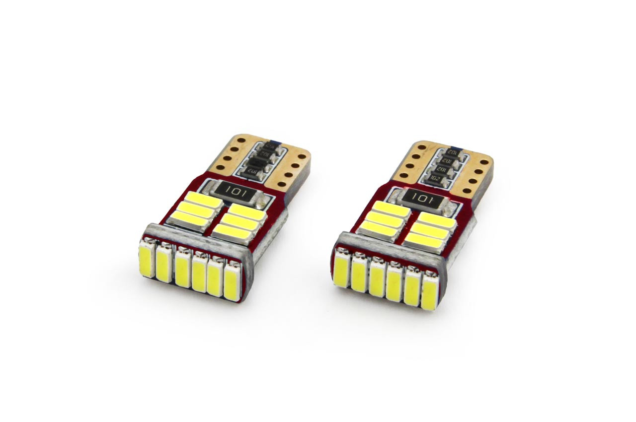 LED lemputė w5w T10 CANBUS 5SMD 5730 Balta spalva