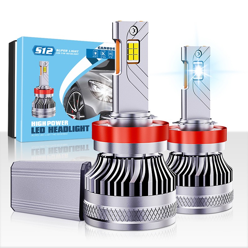 LED H8/H9/H11 lemputės 2vnt. +500% super light CANBUS