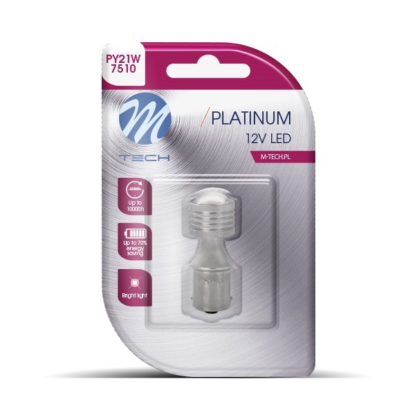 LED posūkio lemputė 12-24V Oranžinė spalva PY21W BAU15s
