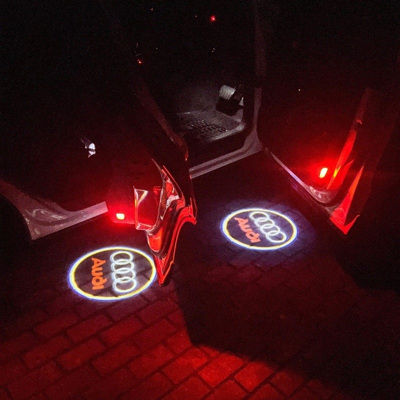 Durelių apšvietimas su AUDI logotipu M10101 2vnt