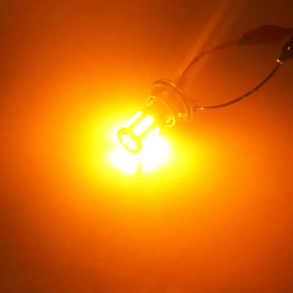 LED posūkio lemputė BAU15s 12V Geltona PY21W