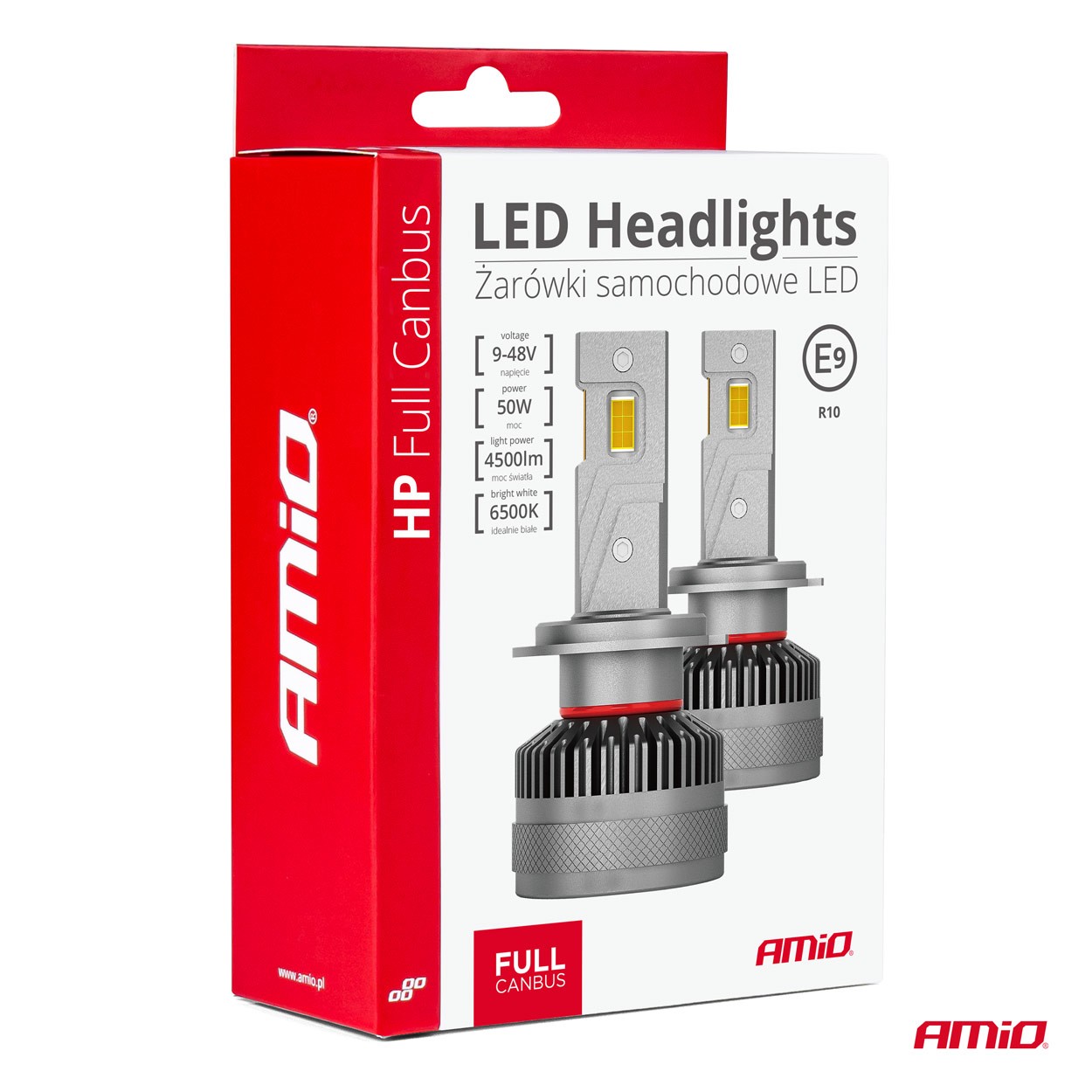 LED lemputės H7 50W FULL Canbus 9-48V 4500lm