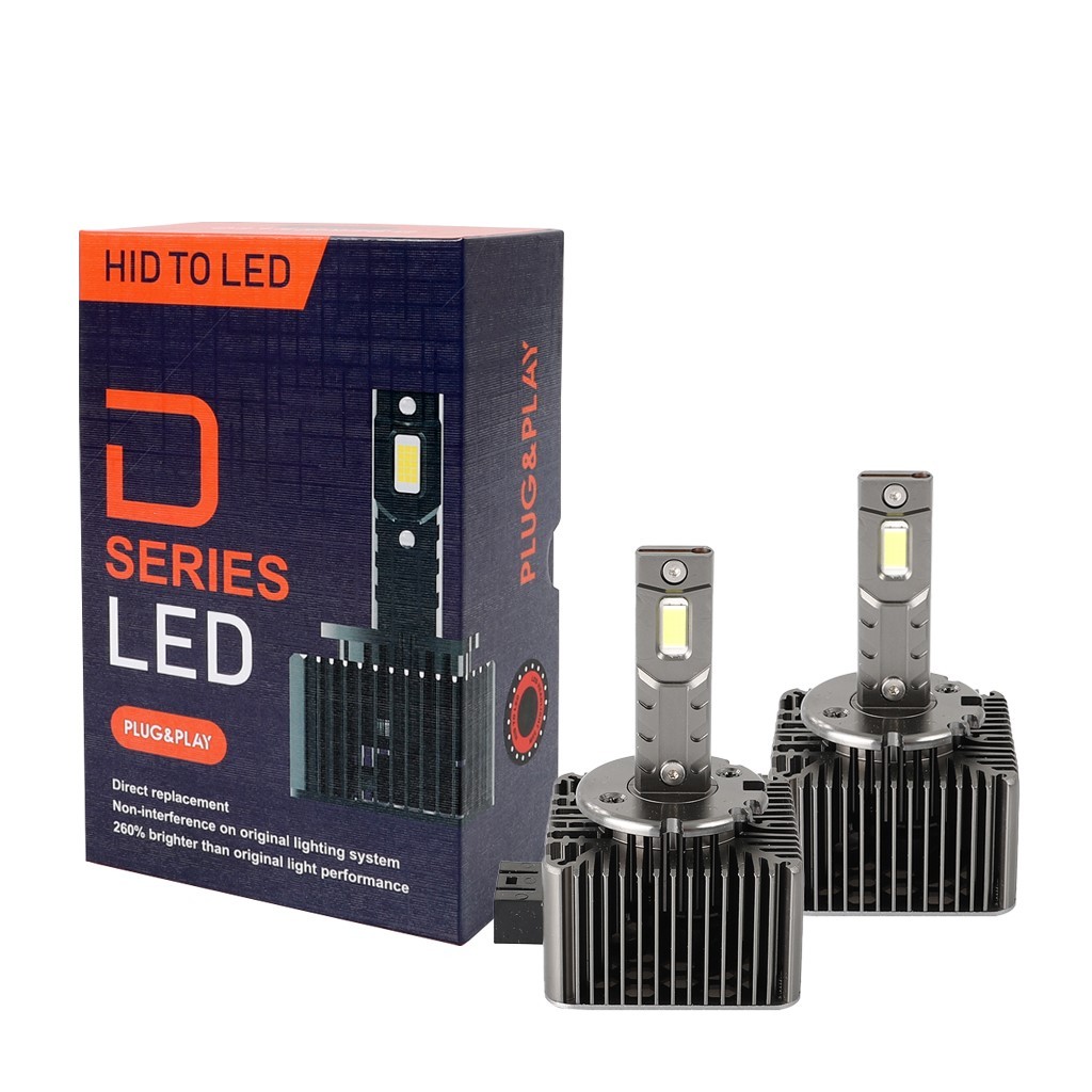 D1S LED lemputės 2vnt. 7000lm +260% CANBUS